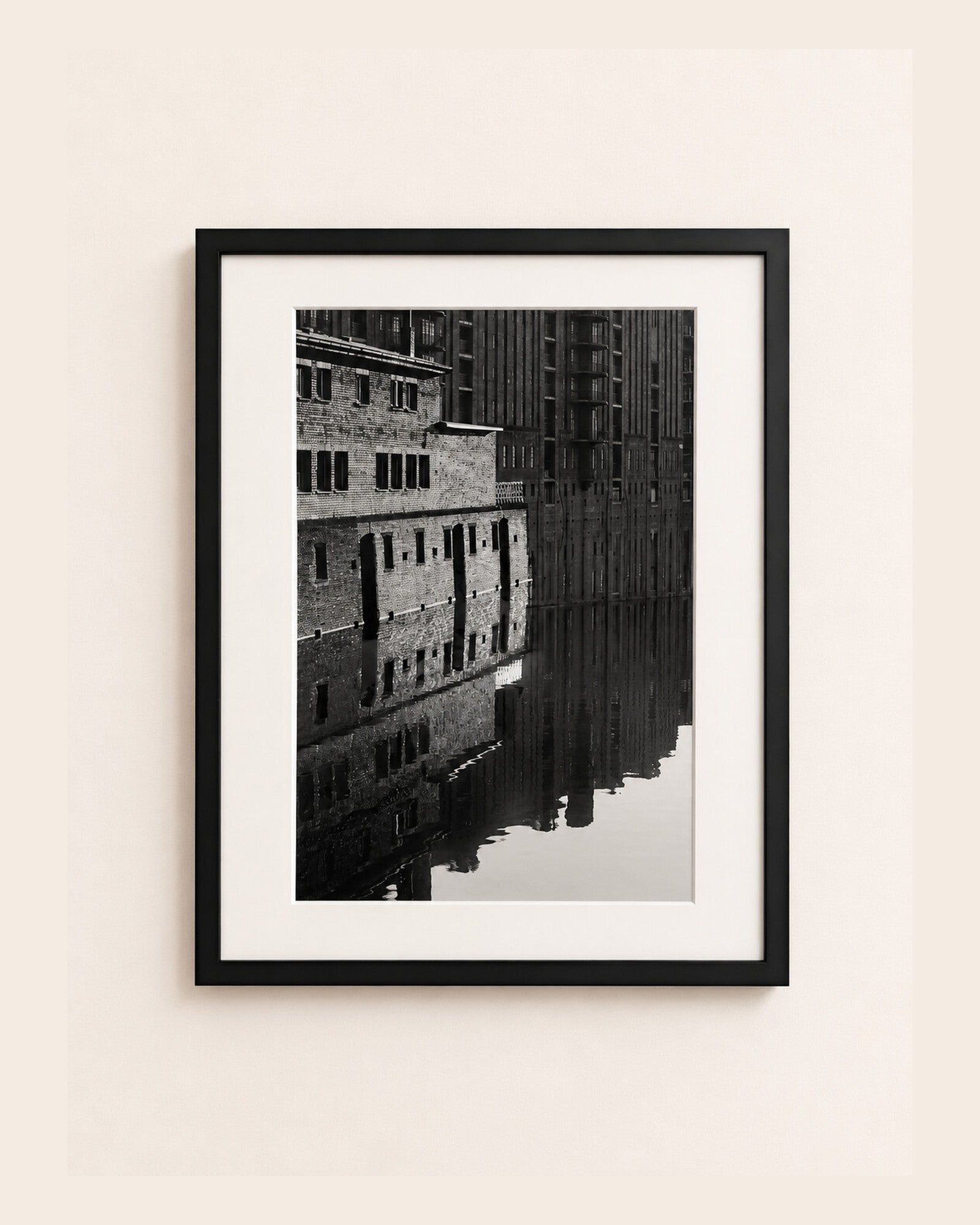 Reflections [Speicherstadt, 1984] — fine art photograph by Larry Lazarus