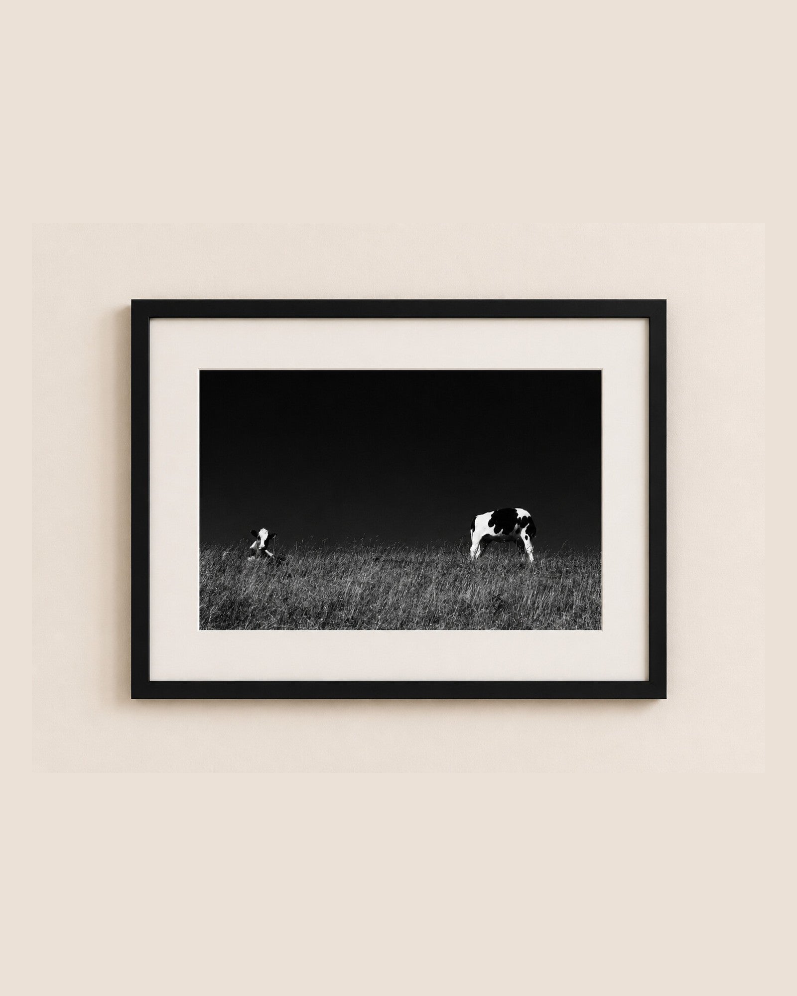Cows [Hamburg East, 1994] — fine art photograph by Larry Lazarus
