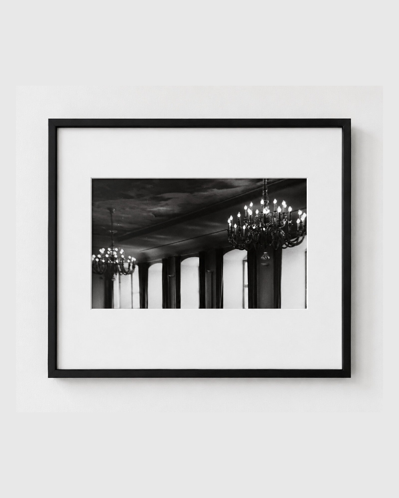 under the chandeliers [Hamburg, 1987] — fine art photograph by Larry Lazarus