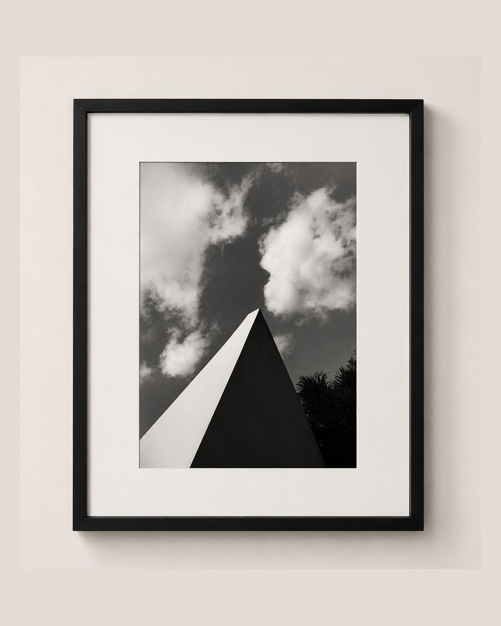 White Obelisk [Alsterschwimmhalle, Hamburg, 1984] — fine art photograph by Larry Lazarus